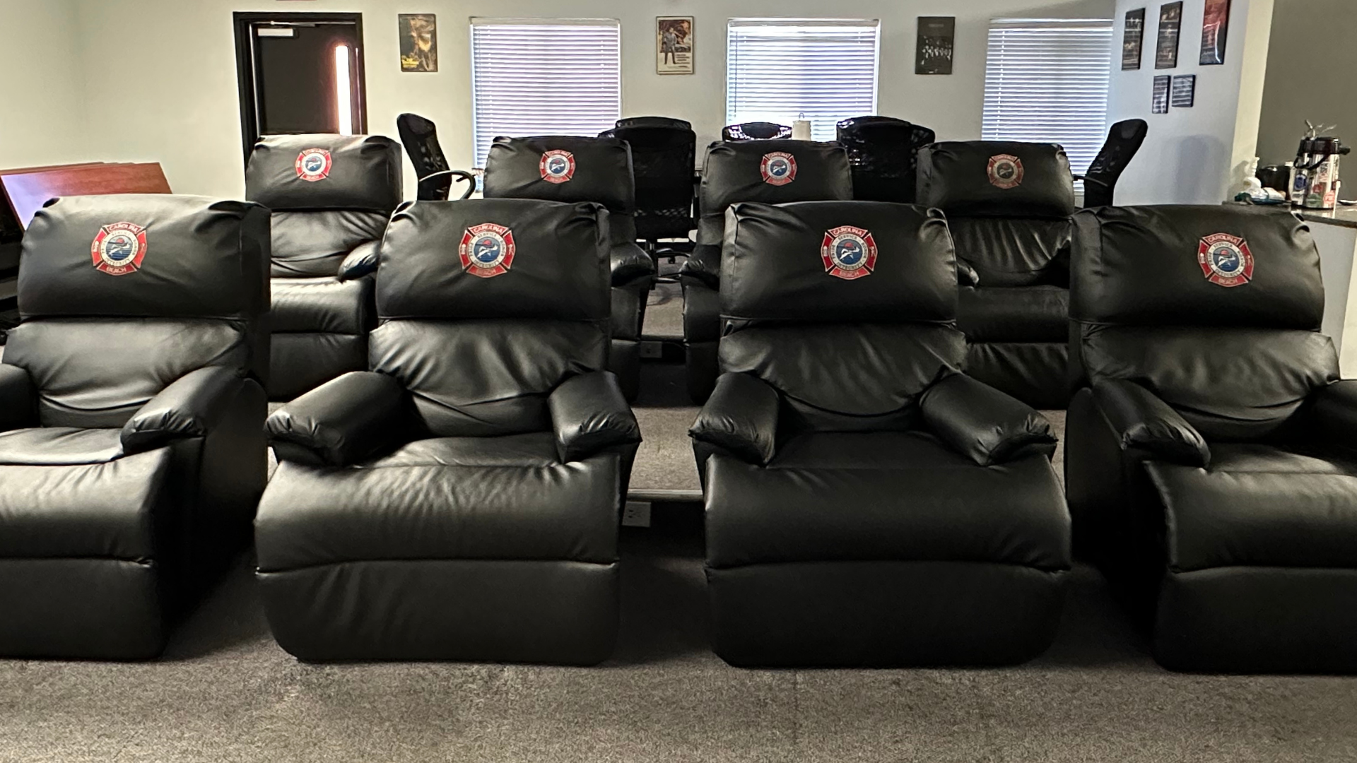 Carolina Beach Fire Department Receives Custom Ultimate Firefighter Recliner