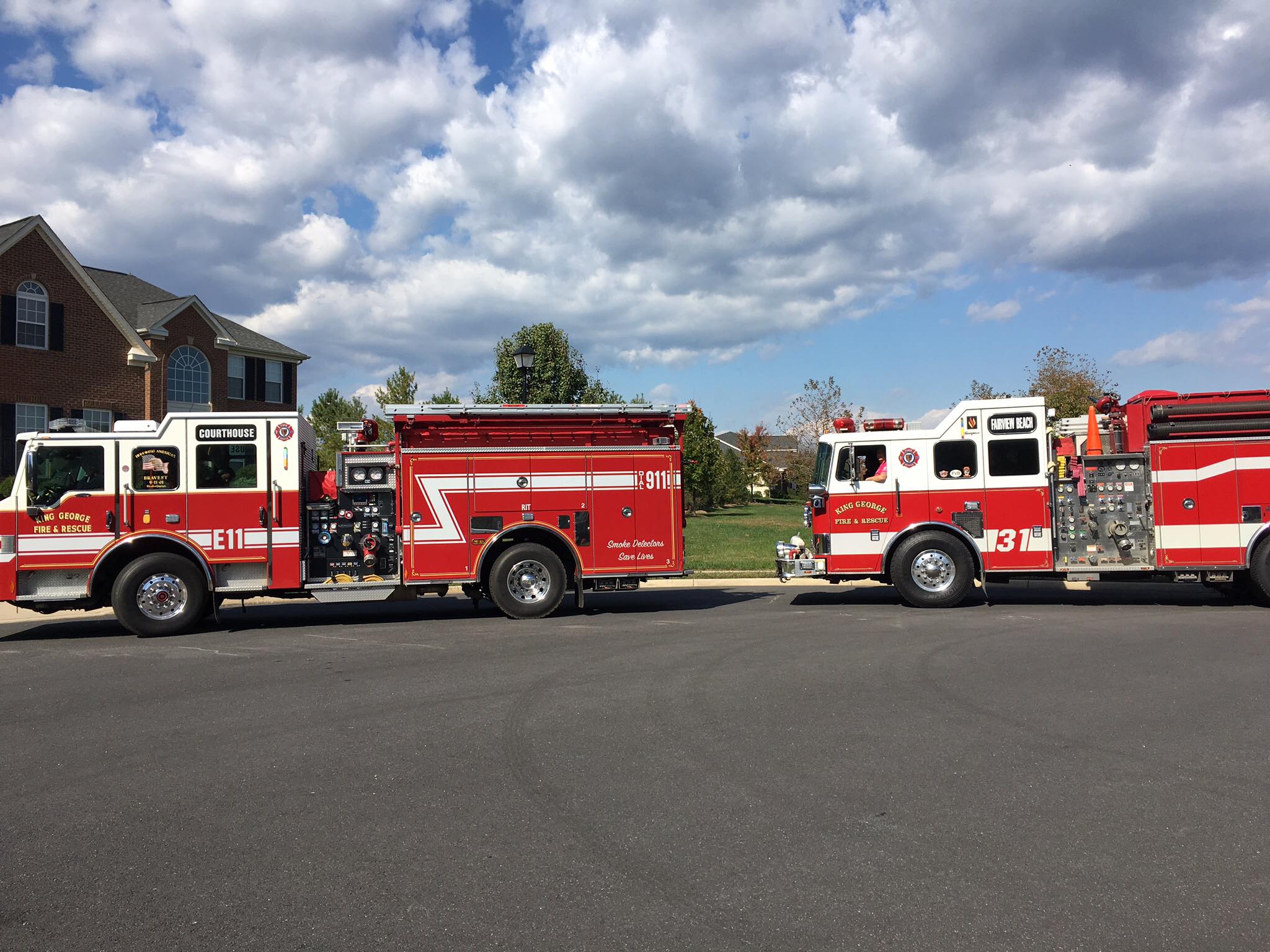 KING GEORGE FIRE, RESCUE & EMERGENCY SERVICES, KING GEORGE, VA | DUTY-BUILT® CUSTOM EMBROIDERED SOFA