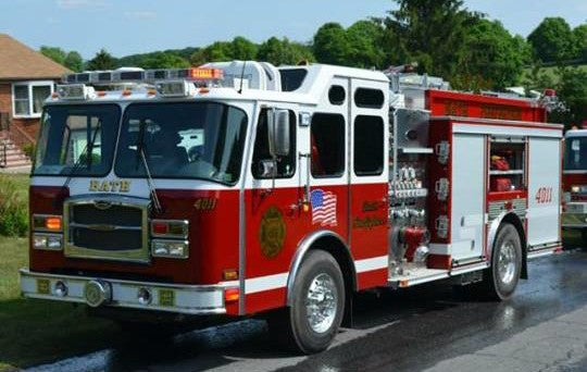 New Custom Embroidered Firehouse Recliners for Bath Volunteer Fire Department