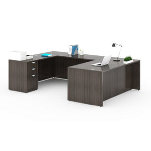 BOSS Office Suite - Executive U-Shape Desk with File Storage Pedestal