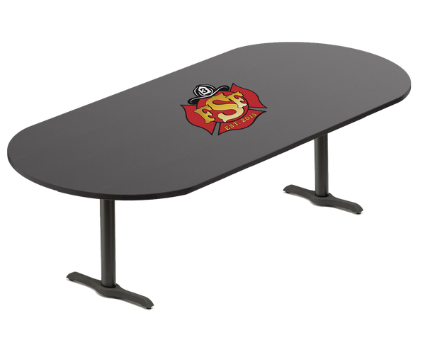 Custom Laminate-Top Firehouse Conference/Dining Table